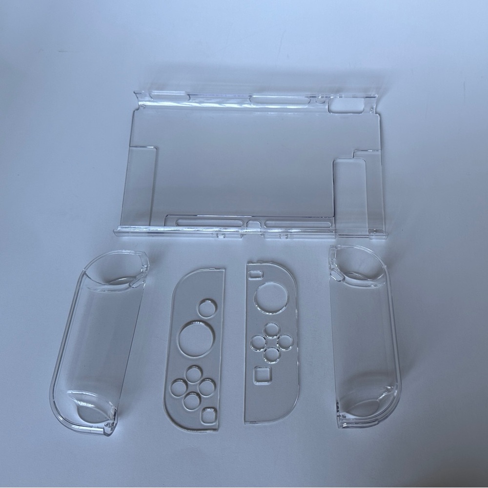Nintendo Switch Clear Cover Case + Soft Silicon Thumb Cover